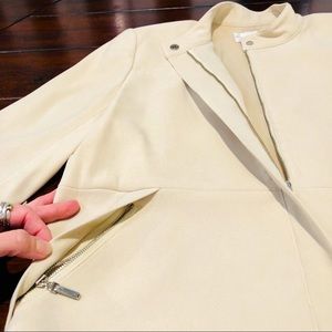 Fitted Zip Blazer • Nude